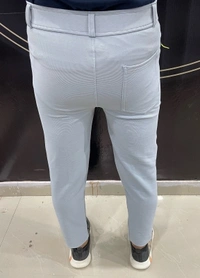 Regular Fit Men Grey Trousers - 28 30 32 34