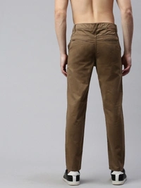 Roadster Regular Fit Men Brown Trousers - 28 30 32 34 36