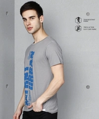 METRONAUT Printed Men Round Neck Grey T-Shirt - S M L XL XXL