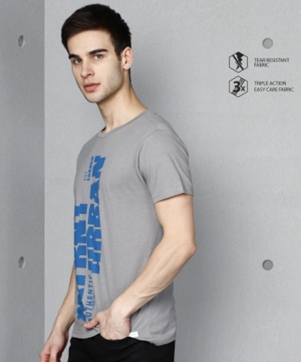 METRONAUT Printed Men Round Neck Grey T-Shirt - S M L XL XXL