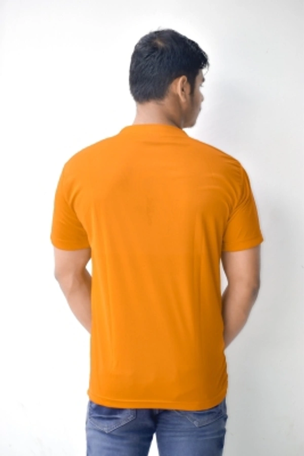 Estaban Printed Men Round Neck Orange T-Shirt - S M L XL