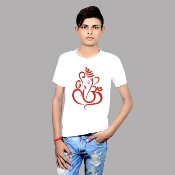 Gomars Printed Men Round Neck Black T-Shirt - S M L XL