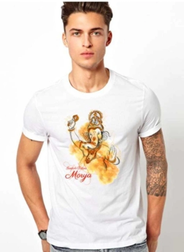 wonder soft u Printed Men Round Neck White T-Shirt - S M L XL XXL