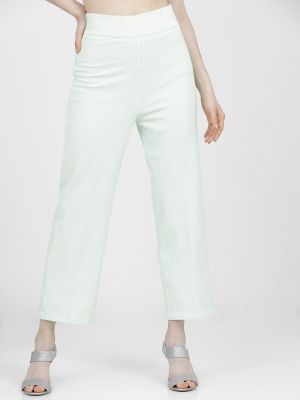 Buy Tokyo Talkies Women Beige Regular Fit Solid Regular Trousers - Trousers  for Women 12026420 | Myntra