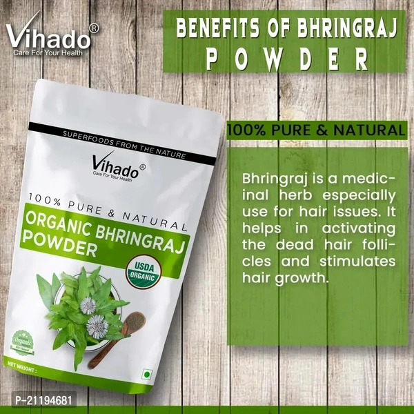 Vihado Herbal Products Indigo Powder for Hair 400g (Pack of 1)