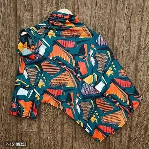 Trendy Printed Half Sleeve Shirts - M, L, XL, MULTICOLOR