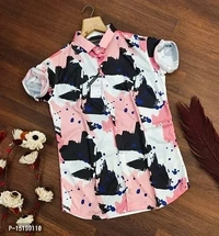 Trendy Printed Half Sleeve Shirts - M, L, XL, MULTICOLOR
