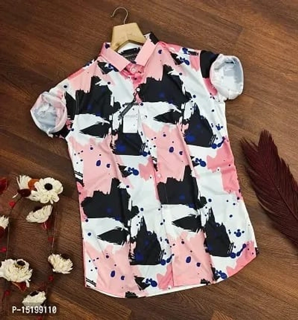 Trendy Printed Half Sleeve Shirts - M, L, XL, MULTICOLOR