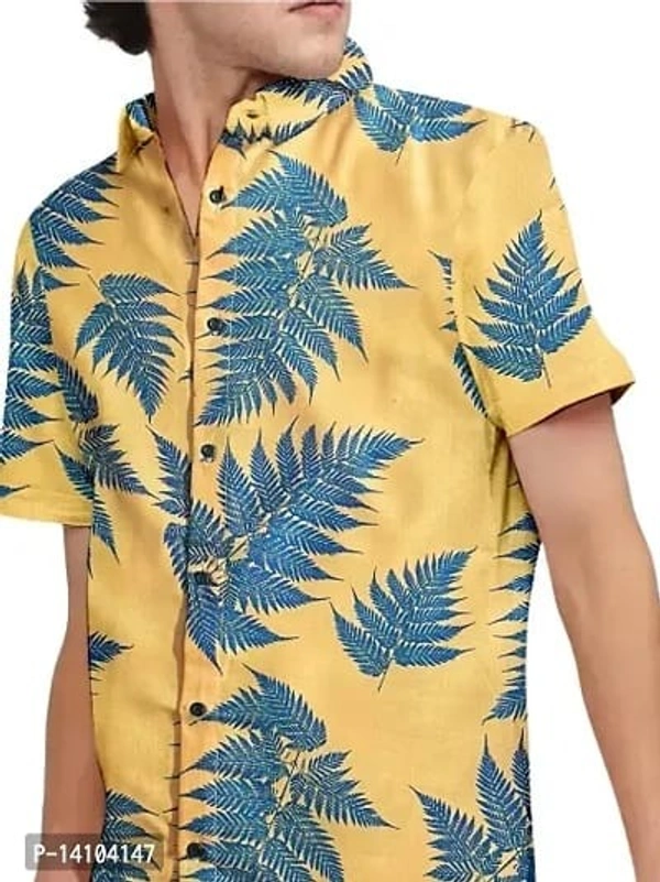 Trendy Printed Half Sleeve Shirts - M, L, XL, MULTICOLOR