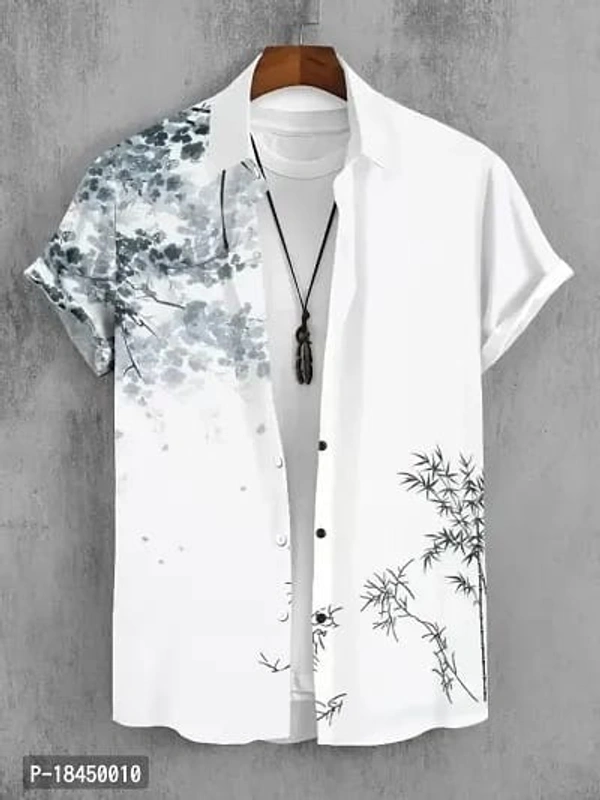 Trendy Cotton Short Sleeves Casual Shirt  - M, L, XL, WHITE