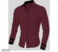 Trendy Cotton Long Sleeves Casual Shirt - M, L, XL, PINK