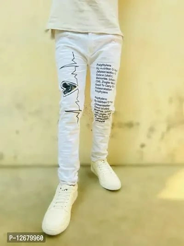 Stylish Denim Jeans For Men At Best Price - White, 32