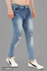 Lzard Denim Mens Jeans - Navy Blue, 28