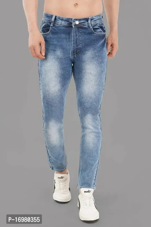 Lzard Denim Mens Jeans - Navy Blue, 34