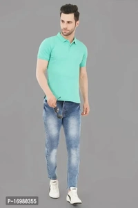Lzard Denim Mens Jeans - Navy Blue, 34