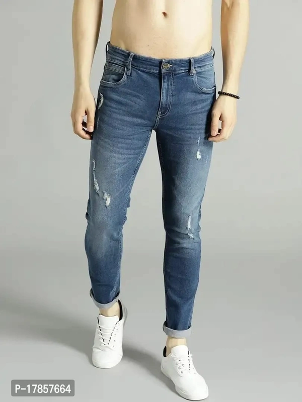 Lzard Denim Mens Jeans - Navy Blue, 34