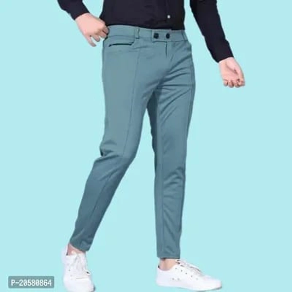 Stylish Modal Casual Trousers - Blue Stone, 30