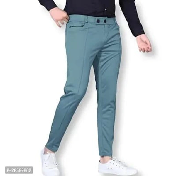Stylish Modal Casual Trousers - Blue Stone, 30