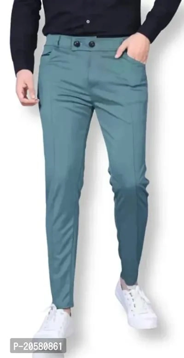 Stylish Modal Casual Trousers - Blue Stone, 30