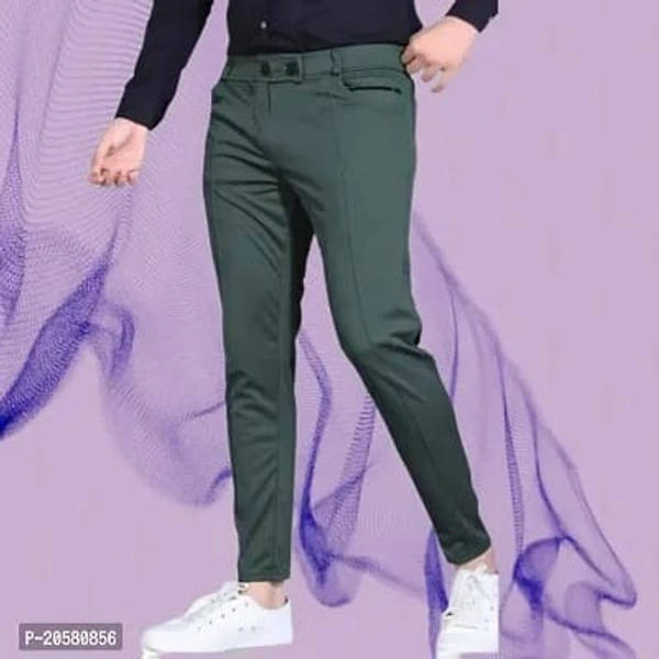 Stylish Modal Casual Trousers - Sherwood Green, 30