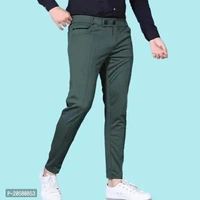 Stylish Modal Casual Trousers - Sherwood Green, 30