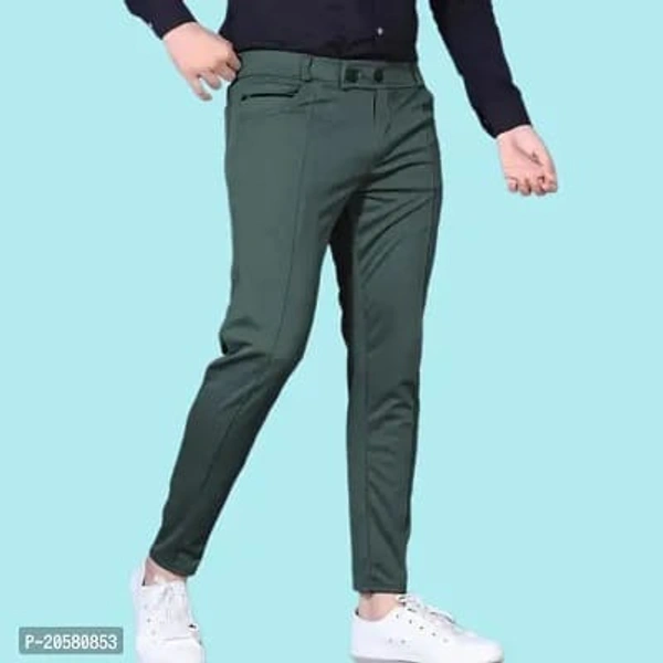 Stylish Modal Casual Trousers - Sherwood Green, 30
