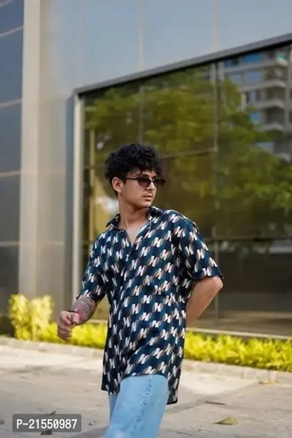 Cotton Printed Long Sleeves Shirts - multicolor, M