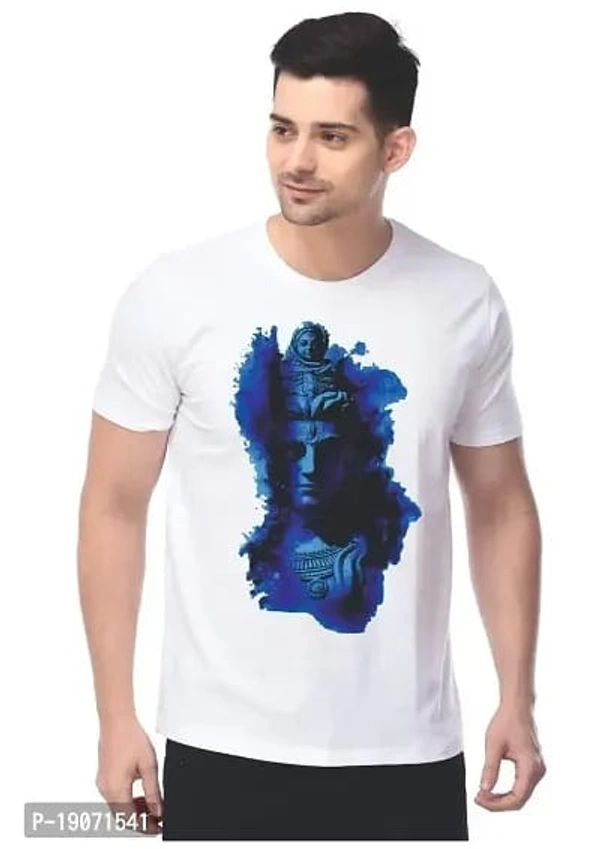 Custom Mafia ShivJii Printed Mens Tshirt | Tshirt for Mens  - M, L, XL , XXL, White