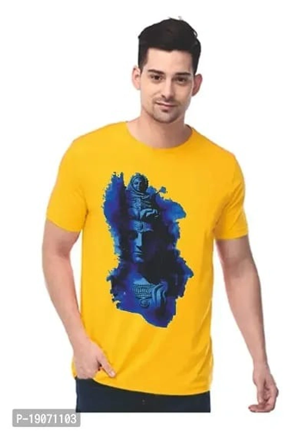 Custom Mafia ShivJii Printed Mens Tshirt | Tshirt for Mens  - M, L, XL , XXL, Golden Fizz