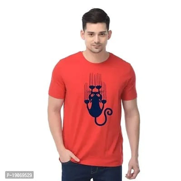 Dinkcart 100% Cotton Tshirt for Men Boys Preshrunk Biowash Tshirt Tees Regular Fit Casual Wear Printed Tees - M, L, XL , XXL, Monza