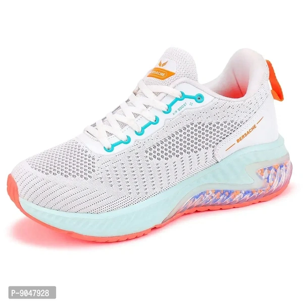 bersache Stylish Sports Shoes For Men - White, 7