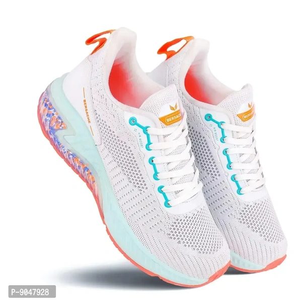 bersache Stylish Sports Shoes For Men - White, 7