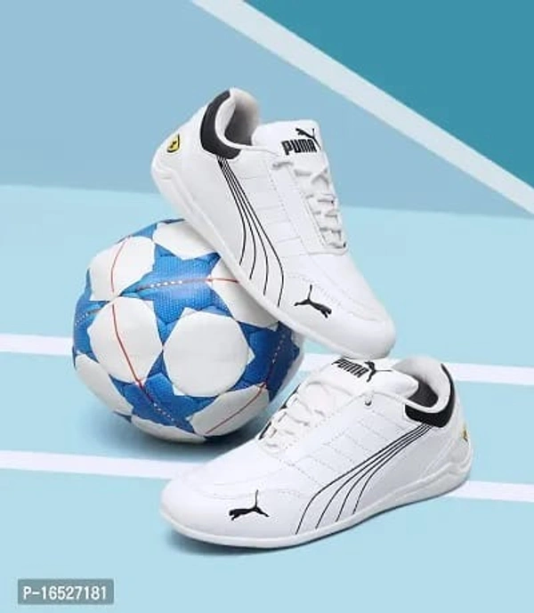 Men's  Fashionable Daily Wear Sports Shoes - White, 6