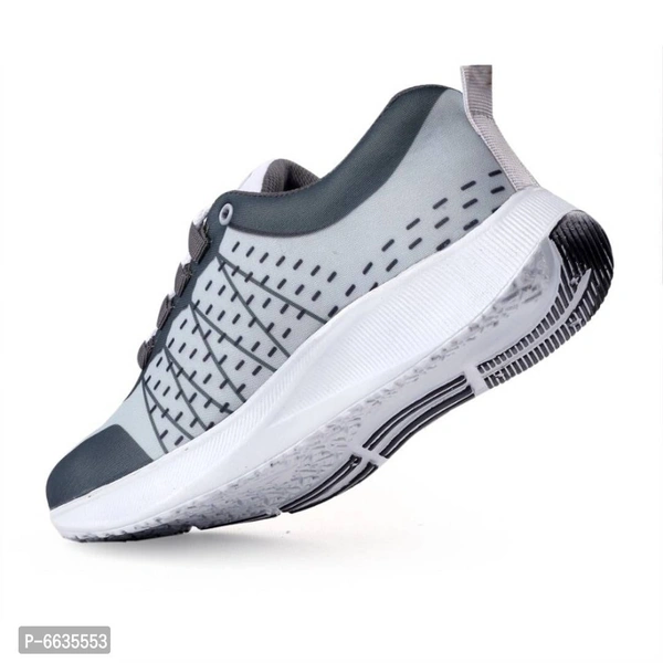 Men Mesh Casual Shoes - Gray, 7