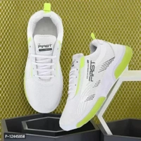 FIRST Comfortable and light weight sports shoes for men and boys - White, 6