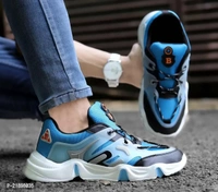MENS TRENDY BLUE COLOURED SPORT SHOE - Dodger Blue, 8