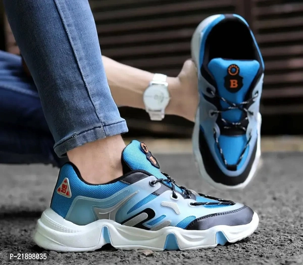 MENS TRENDY BLUE COLOURED SPORT SHOE - Dodger Blue, 8