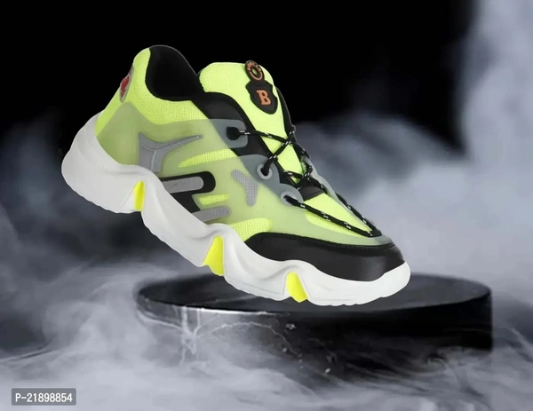 MENS TRENDY GREEN COLOURED SPORT SHOE - Malachite, 6