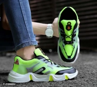 MENS TRENDY GREEN COLOURED SPORT SHOE - Malachite, 6