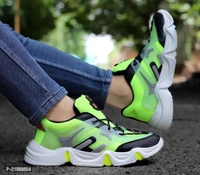 MENS TRENDY GREEN COLOURED SPORT SHOE - Malachite, 6