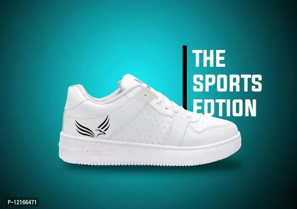 Bersache Lightweight Color Changing Sports Shoes with High Quality Sole - 8, White