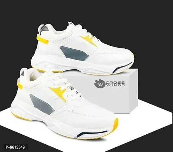 Mens Classy Chunky Sneakers - White, 9