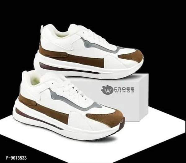 Mens Classy Chunky Sneakers - White, 6