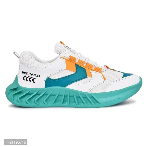 TRENDS Sports Shoes for Boys and Mens - White, 7