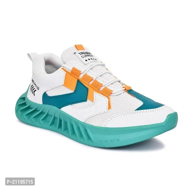 TRENDS Sports Shoes for Boys and Mens - White, 7