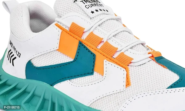 TRENDS Sports Shoes for Boys and Mens - White, 7