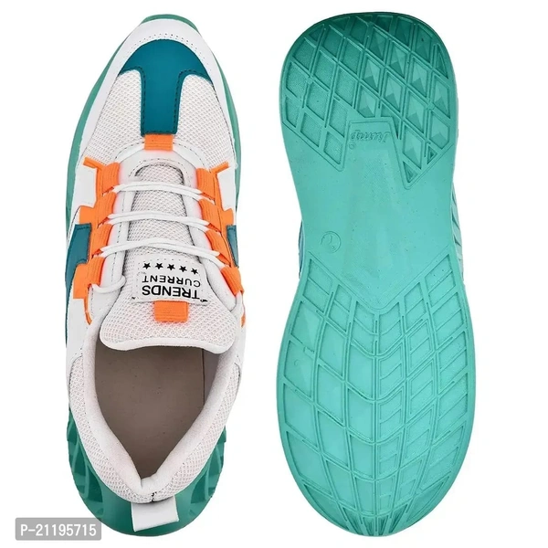 TRENDS Sports Shoes for Boys and Mens - White, 7
