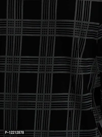 LEWEL Men's Hooded Stylish Checkered Full Sleeve Shirt (Black, Medium) - M, Tundora