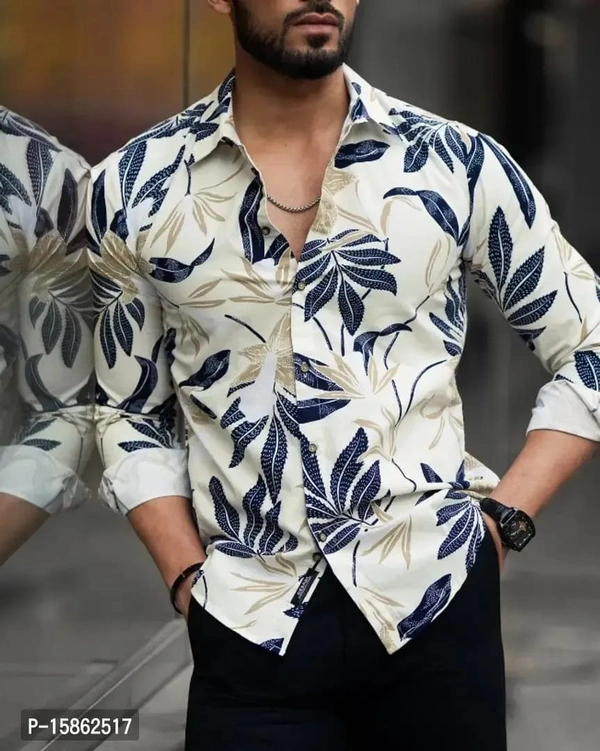 Classy Look Printed Shirts for Men - XXL, White