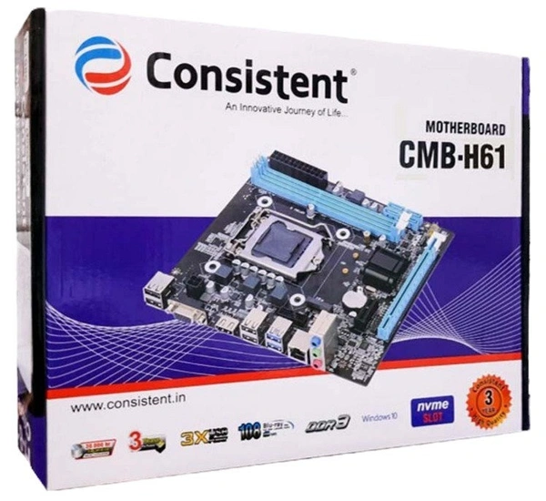 Consistent H61 LGA 1155 Micro-ATX Motherboard 